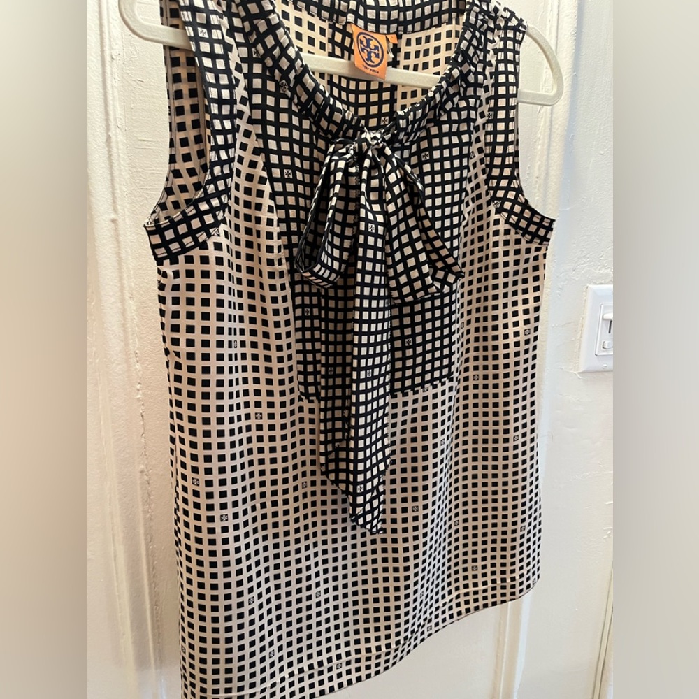 Tory Burch silk blouse with tie